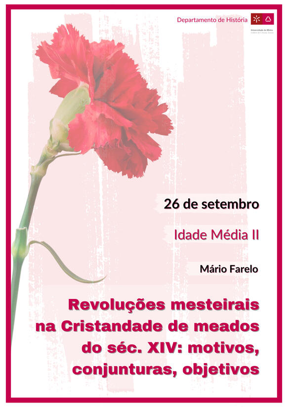 Cartaz Evento Departamento de História - 50 Anos 25 de Abril - Aula da UC Idade Média II